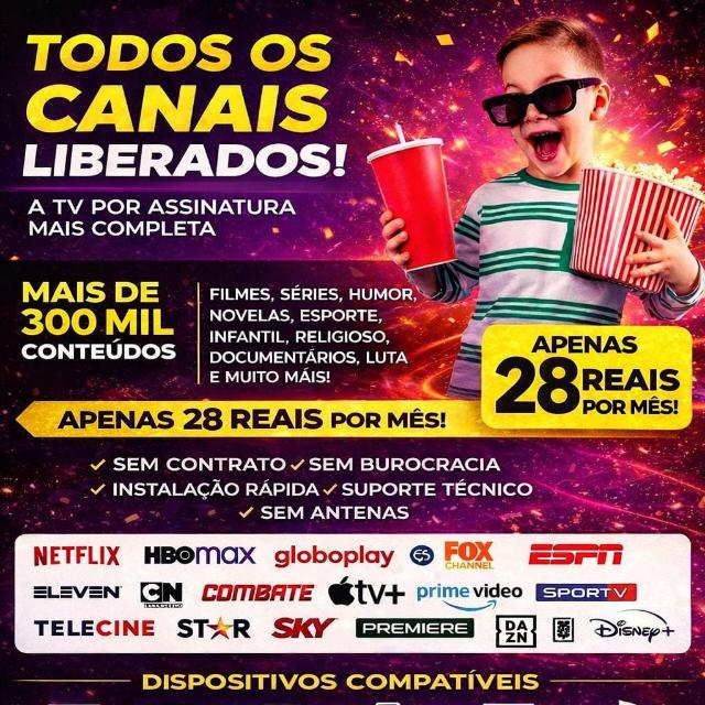 IPTV-28 reais por mês